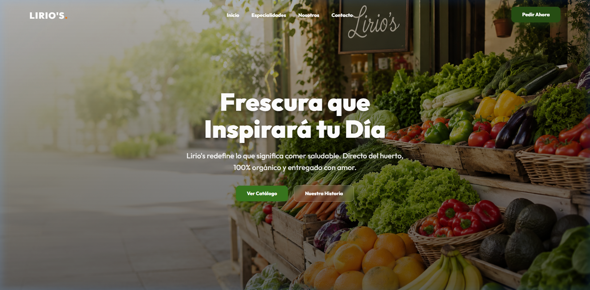Catálogo digital para comercio local y sodas con WhatsApp - Demo LIRIO's